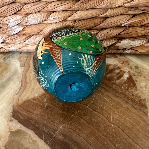 Handpainted Beautiful Girl Wooden Egg - Picture 5 of 6